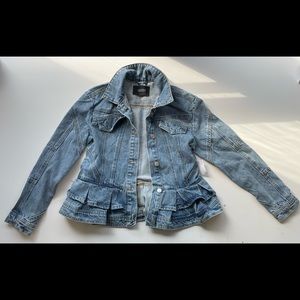 Wayne Peplum Denim Jacket